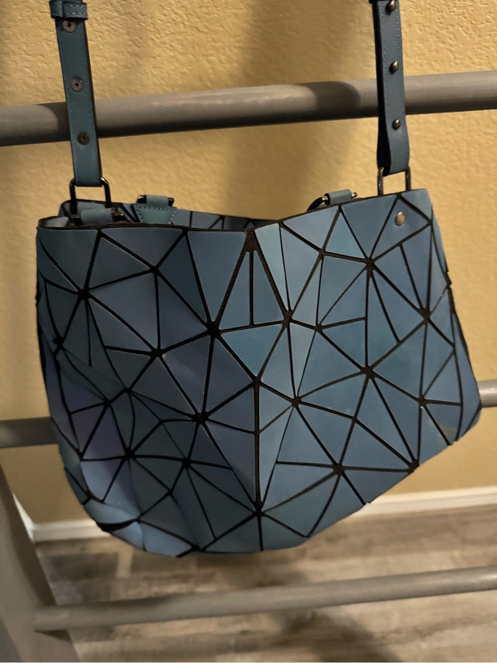 Geometric Pattern Blue Women’s Shoulder Bag